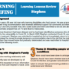 Stephen – Learning Briefing