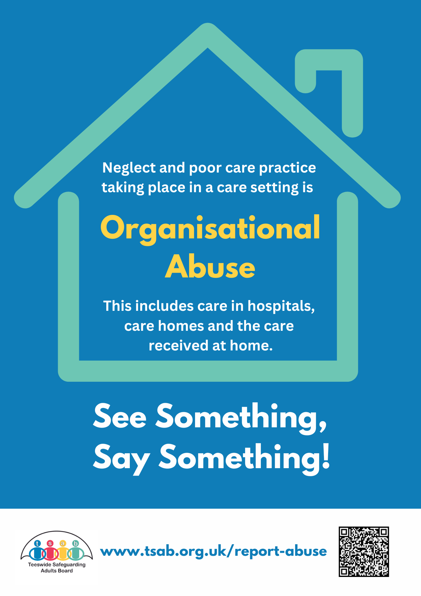 Poster about organisational abuse 