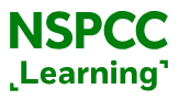 NSPCC Learning logo. Green text